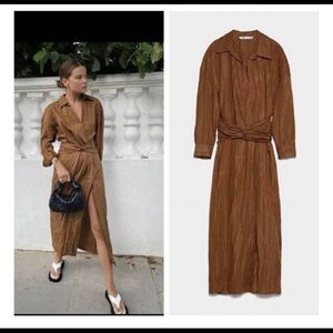 NWT Tan Long Sleeve Maxi
